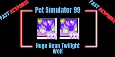 Gambar Product Huge NeonTwilightWolf