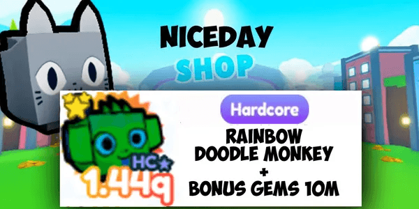 Hardcore Rainbow Doodle Monkey