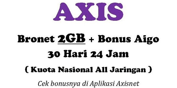 Gambar Product Paket BRONET Kuota 24 Jam 2 GB (30 Hari)