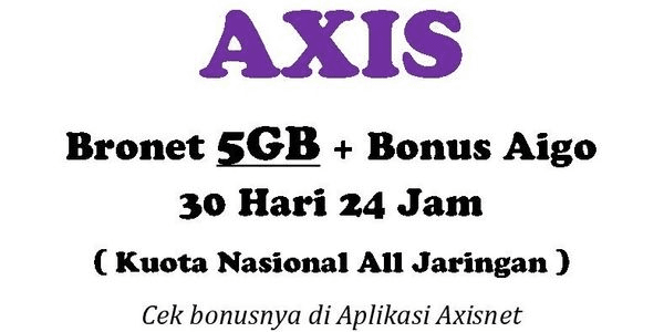 Gambar Product Paket BRONET Kuota 24 Jam 5 GB (30 Hari)