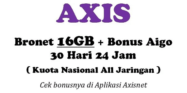 Paket BRONET Kuota 24 Jam 16 GB (30 Hari)