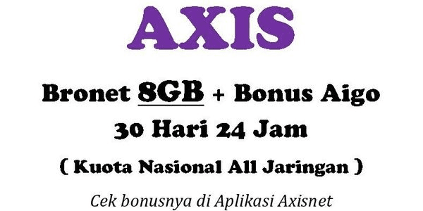 Gambar Product Paket BRONET Kuota 24 Jam 8 GB (30 Hari)
