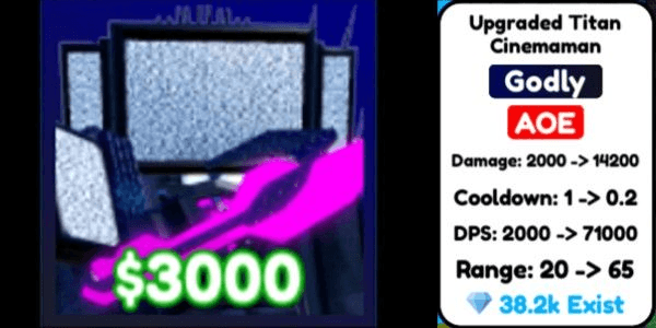 Gambar Product UPGRADED TITAN CINEMAMAN - Toilet Tower Defense