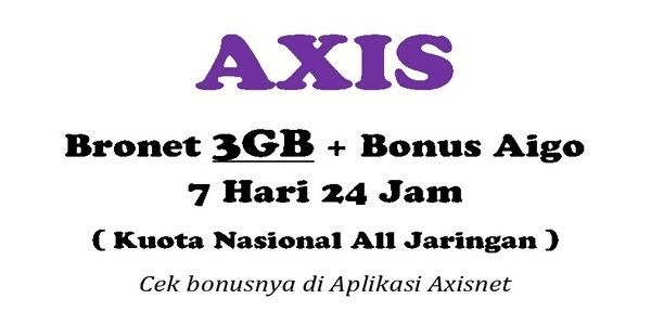 Gambar Product Paket BRONET Kuota 24 Jam 3 GB (7 Hari)