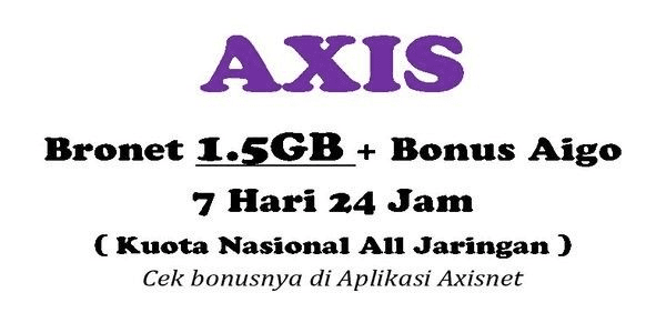 Gambar Product Paket BRONET Kuota 24 Jam 1.5 GB (7 Hari)