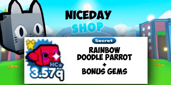 Hardcore Secret Rainbow Doodle Parrot