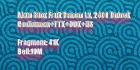 Gambar Product Akun Blox Fruit Venom Level 2400