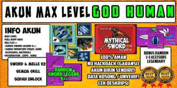 Gambar Product blox fruit account