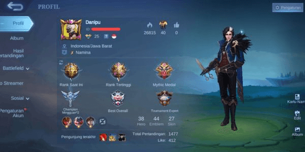 Gambar Product Akun Legends Murah