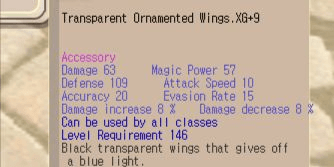 Gambar Product Transparent Ornamented Wings TOW XG+9