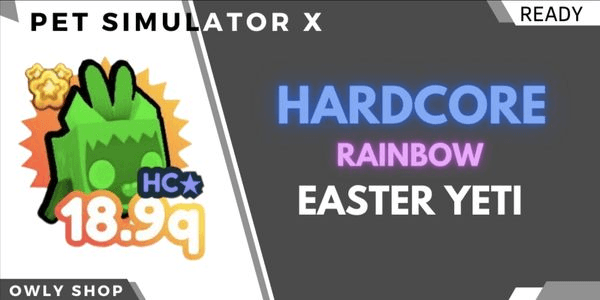 Gambar Product Hardcore Rainbow Easter Yeti - Pet Simulator x