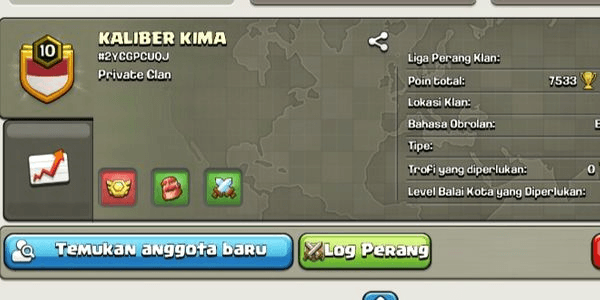 Gambar Product 	Clan Level 10