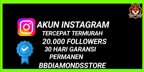 Gambar Product Account of 20,000 Permanent Followers