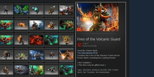 Gambar Product Fires of the Volcanic Guard (Ember Set)