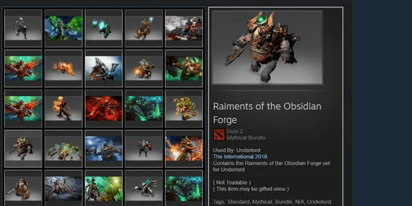 Raiments of the Obsidian Forge (Underlord Set)