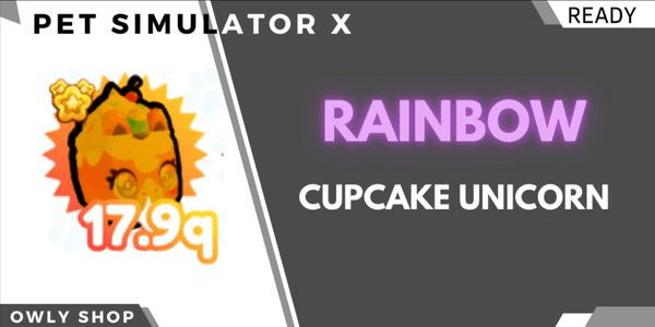 Gambar Product Rainbow Cupcake unicorn - Pet Simulator