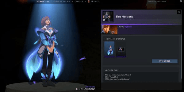 Gambar Product Blue Horizons (Marci Set Diretide 2022 Collector's Cache)