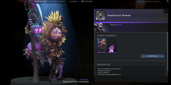 Gambar Product Deathstitch Shaman (Witch Doctor Set Diretide 2022 Collector's Cache)