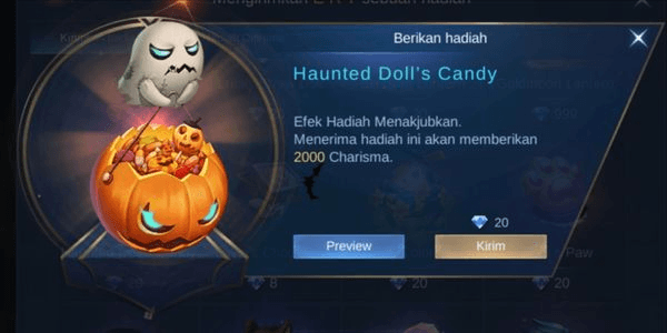 Gambar Product Gift Charisma Mobile Legend (Point +2000)