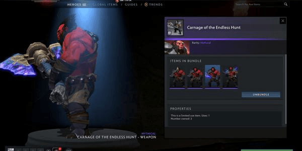 Gambar Product Carnage of the Endless Hunt (Axe Set Aghanim's 2021 Continuum Collection)