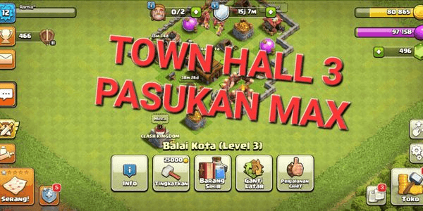 Gambar Product Town Hall 3 Ready for War, Cheap