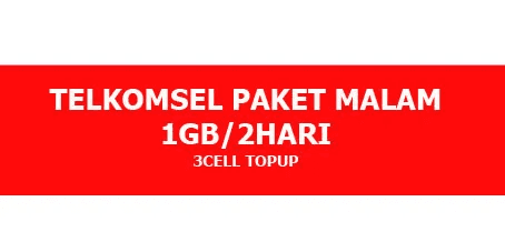 Paket Internet Malam 1 GB (2 Hari)