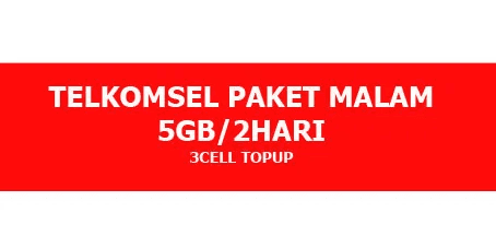 Paket Internet Malam 5 GB (2 Hari)
