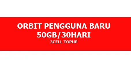 Pengguna Baru Orbit 50GB (30 Hari)