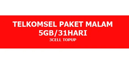 Paket Internet Malam 5 GB (31 Hari)