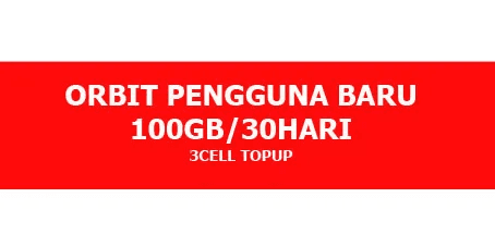 Pengguna Baru Orbit 100GB (30 Hari)