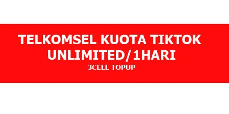 Kuota Ketengan TikTok Unlimited (1 Hari)