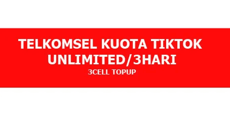 Kuota Ketengan TikTok Unlimited (3 Hari)