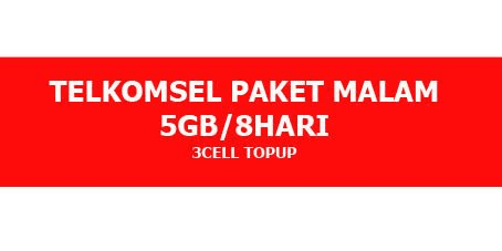 Gambar Product Paket Internet Malam 5 GB (8 Hari)