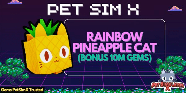 Gambar Product Rainbow Pineapple Cat