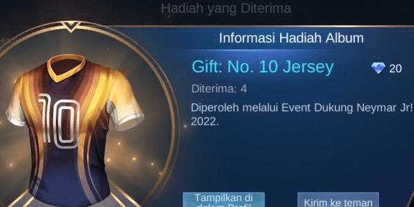 Gambar Product Gift "Jersey"