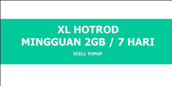 Hotrod Baru Mingguan 2 GB (7 Hari)
