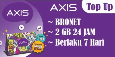 Paket BRONET Kuota 24 Jam 2 GB (7 Hari)