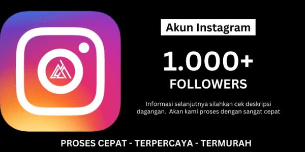 Gambar Product [Akun 1000 Followers] Instagram | MIXED Quality