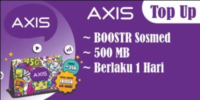 Gambar Product Paket BOOSTR Sosmed (500 Mb 1 Hari)