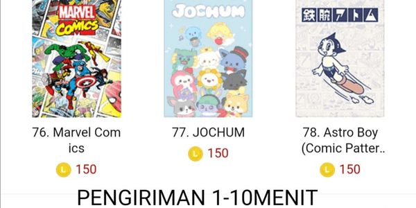 Gambar Product gift line theme 150 coin
