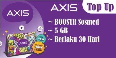Gambar Product Paket BOOSTR Sosmed (5 GB 30 Hari)