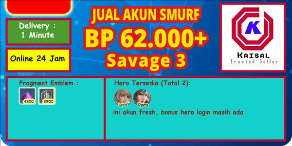 Gambar Product Smurf BP Accounts Many Plus Plus