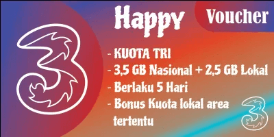 Kuota Happy 2 GB (5 Hari)