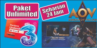 Gambar Product Unlimited Arena Of Valor (24 Jam)