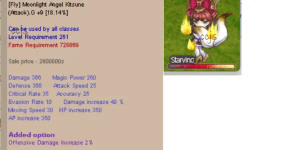 Fly Moonlight Angel Kitsune (Attack).G+9 ODI 2 % (FMAK)