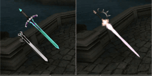 Appearance/display of 1H Sword