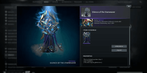 Gambar Product Silence of the Starweaver (Oracle Set Nemestice Collector's Cache)