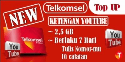 Gambar Product Kuota Ketengan YouTube 2 GB (7 Hari)