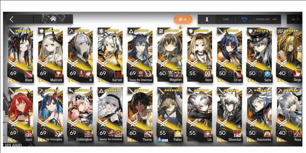 Gambar Product [Global] 7 Limited Ch'en, W, Texas, Specter, Rosmontis, Ash, Nian | SilverAsh, Kal'sit, Lin | 47 Operators *6 | Skin 56 #A87