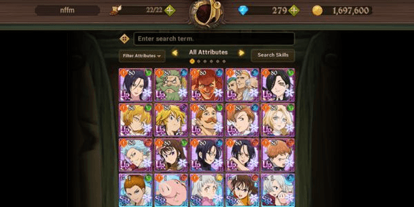 Gambar Product [ GLOBAL Starter + Diamond ] Light Elizabeth (3/6), UR lvl 80 Traitor Meliodas (2/6), UR lvl 80 Harlequin (2/6), UR lvl 80 The One Escanor